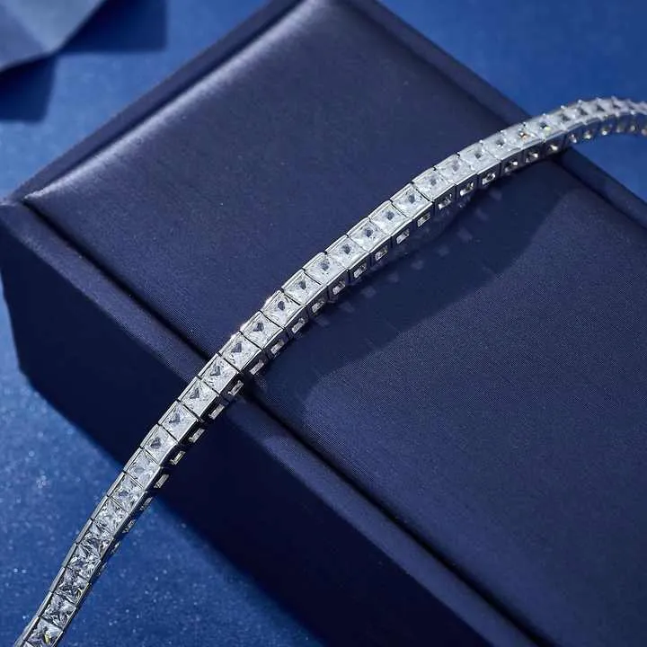 قلادة سلسلة تنس زركون فاخرة - Custom Fashion Luxury Zircon Tennis