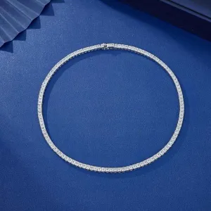 قلادة سلسلة تنس زركون فاخرة - Custom Fashion Luxury Zircon Tennis