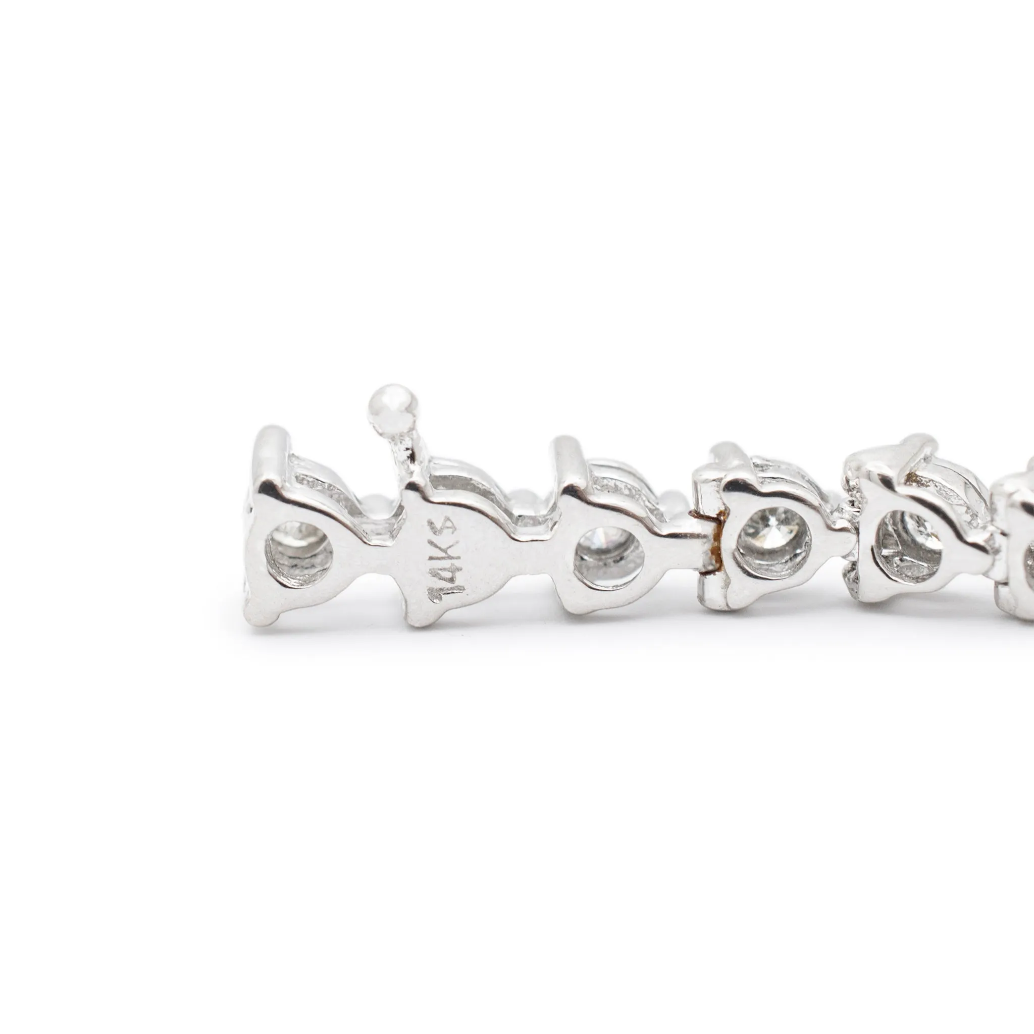 14K White Gold 1.71ct Diamond Tennis Bracelet