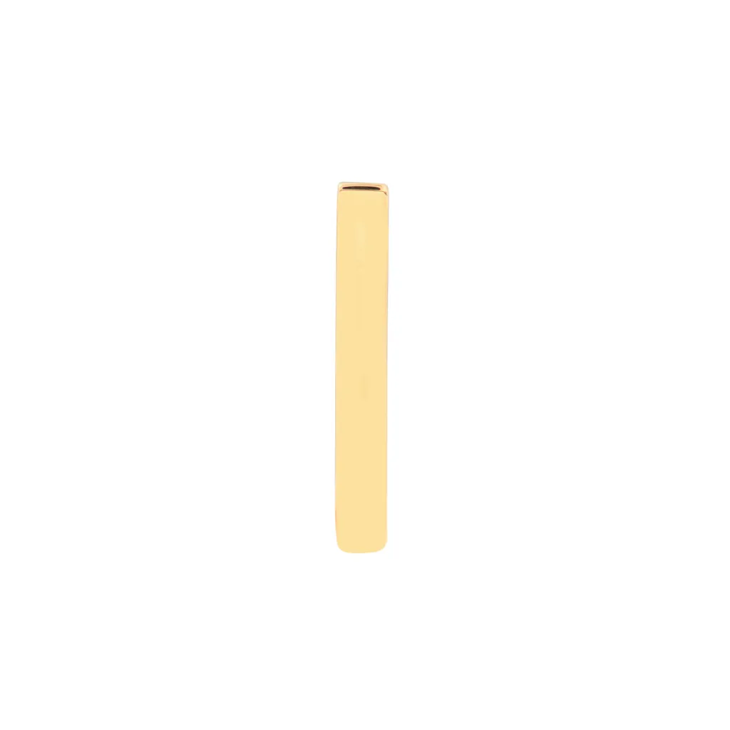 14K Yellow Gold Geometric Triangle Hoop Earrings