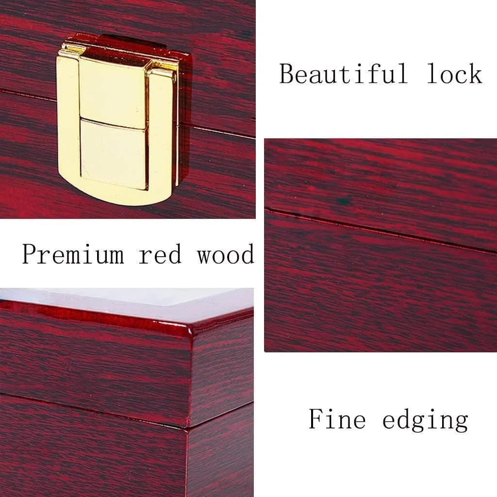 3 Slots Rose Wood Watch Organizer-SA2408-287