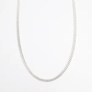 3mm Cut Curb Chain in Sterling Silver