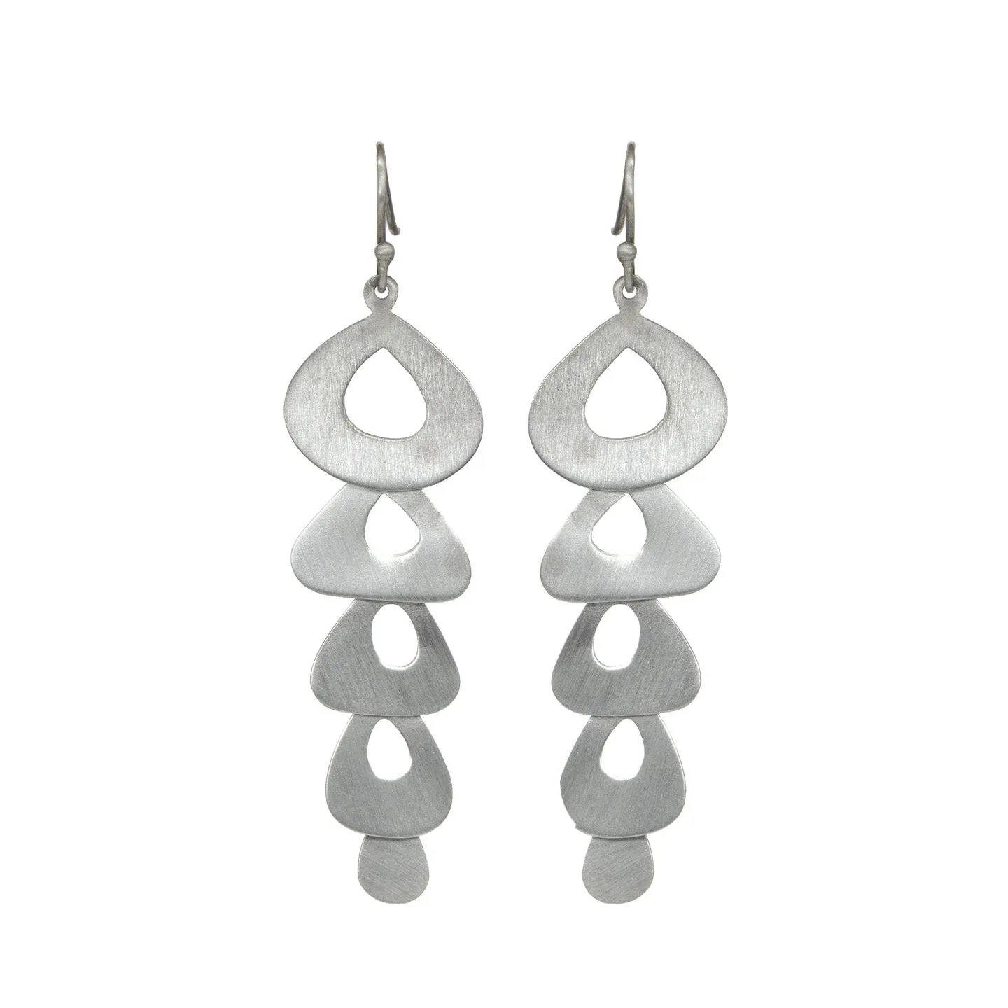 5 Tier Organic Cascade Earrings