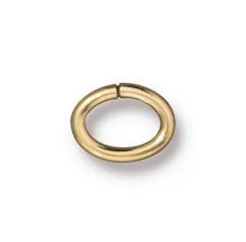 5x3.5mm Gold Plated Oval Jump Rings (Approx 100 pieces)