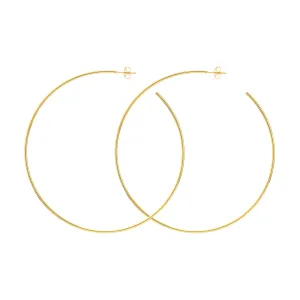 75mm x 1.15mm Hoop Post Earrings
