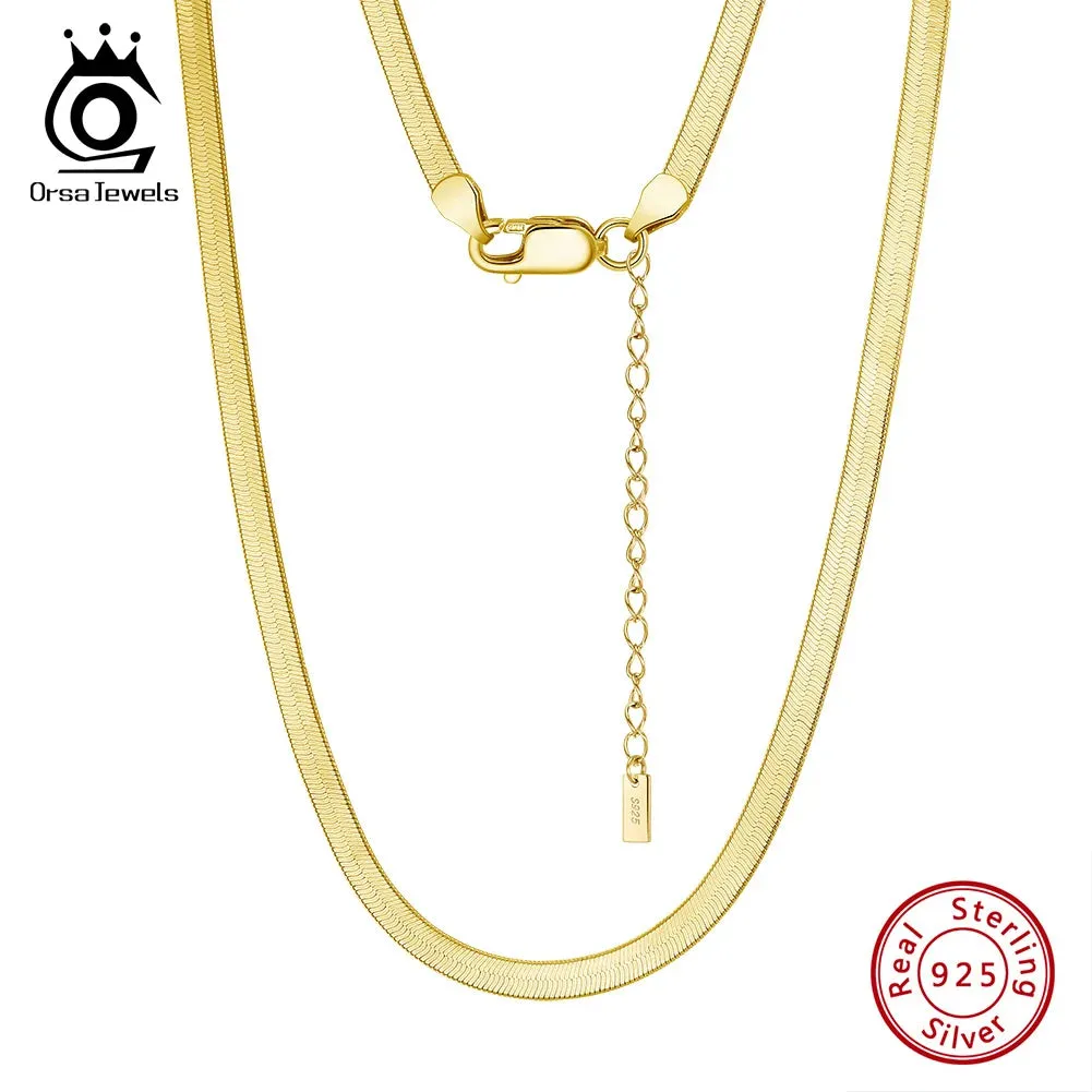 925 Sterling Silver Simple Bone Chain Short Necklace for Women