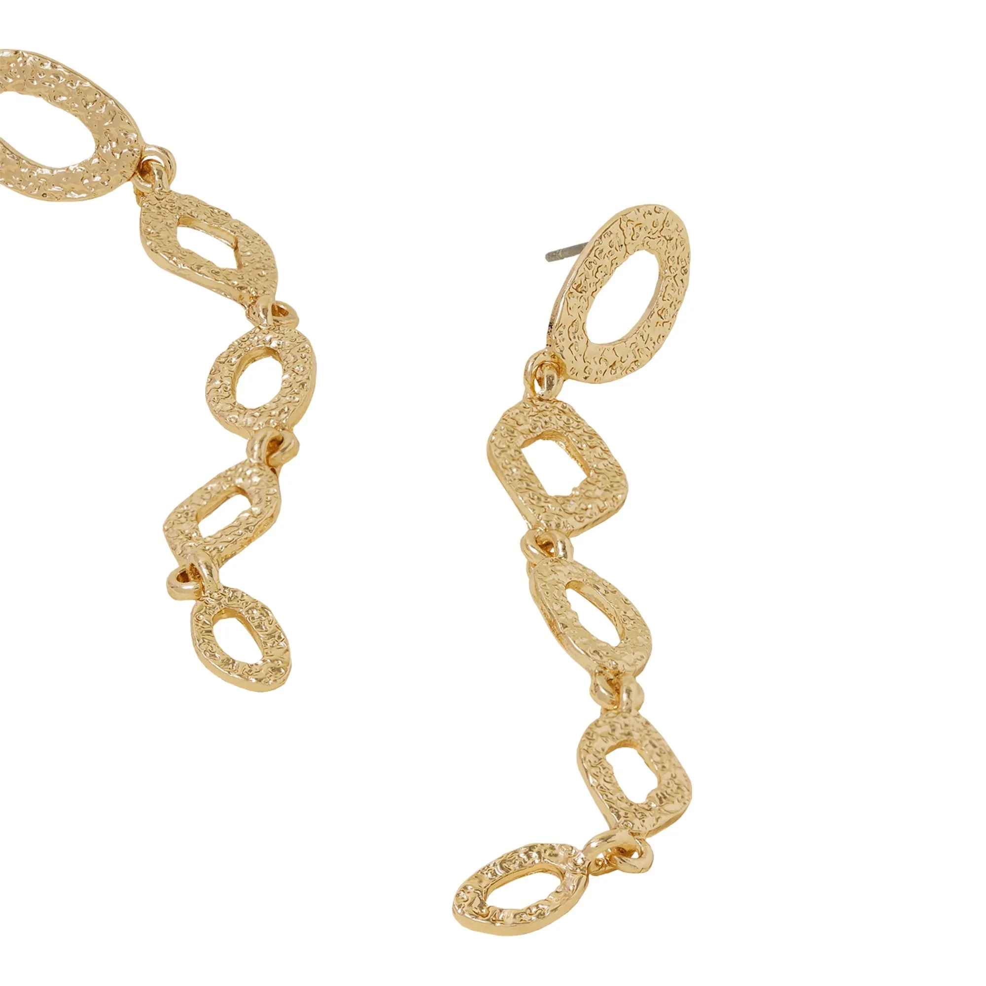 Accessorize London Women's Mini Circle Long Drop Earrings