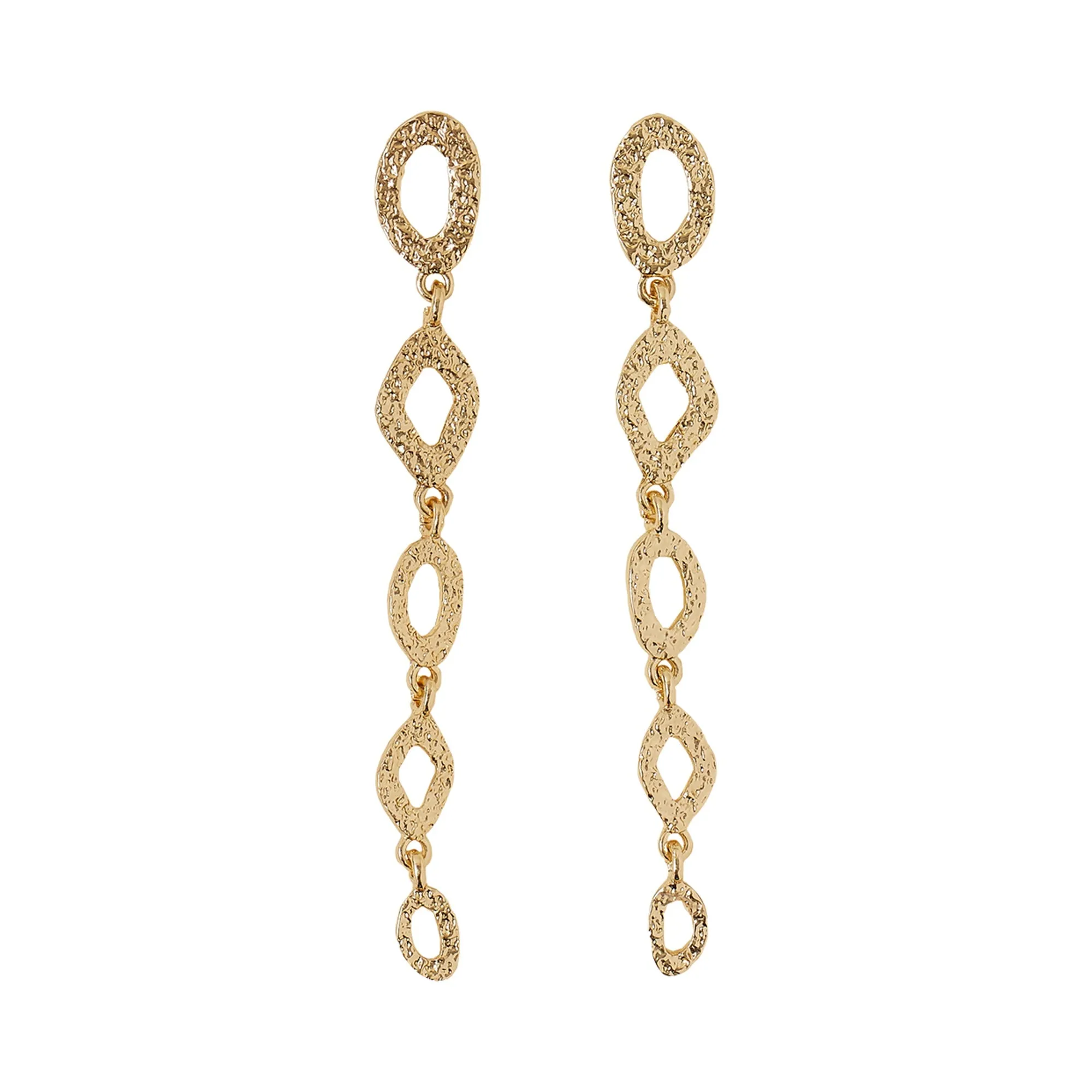 Accessorize London Women's Mini Circle Long Drop Earrings