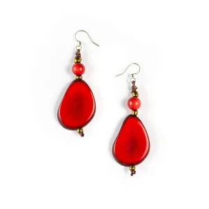 Alma Red Earrings