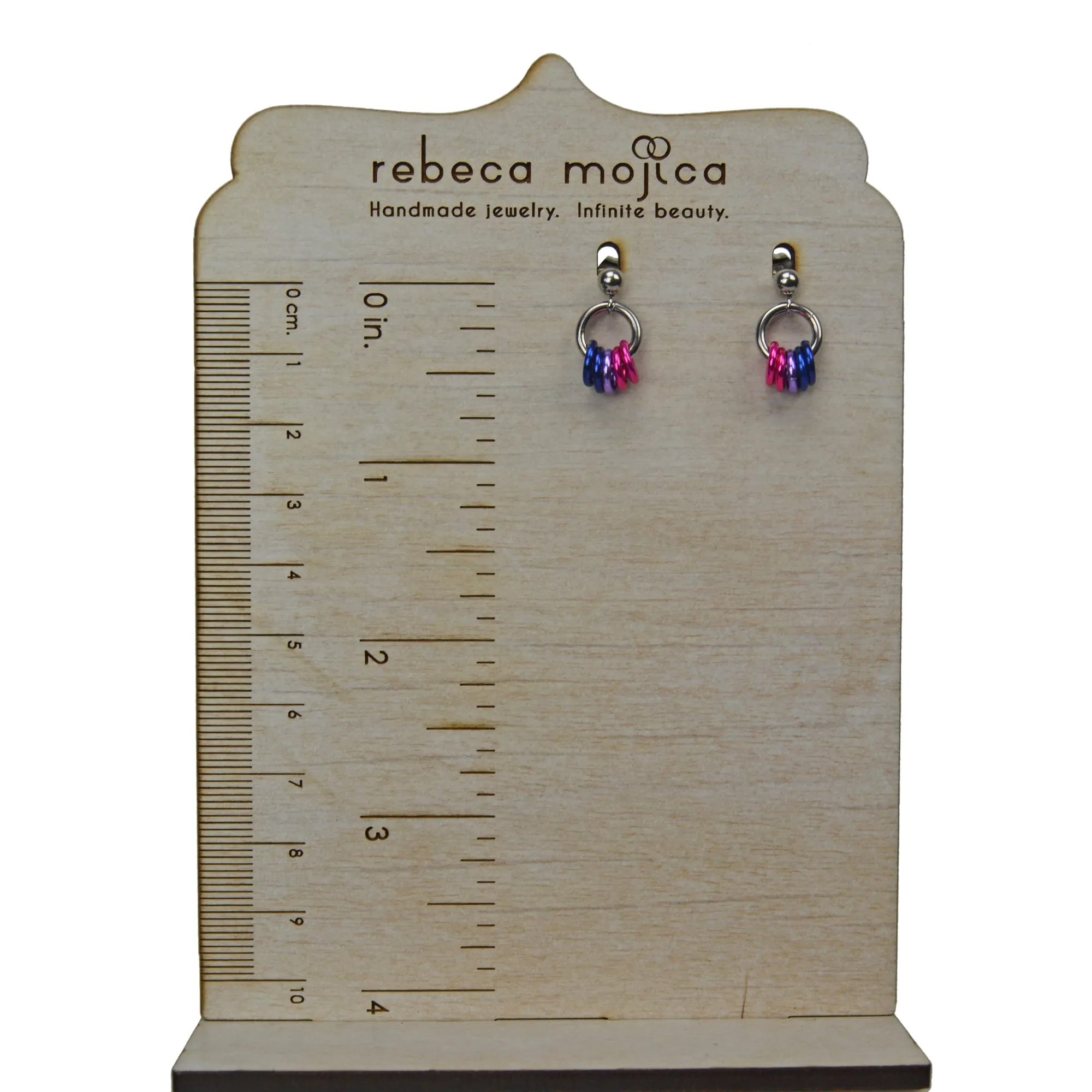 Bisexual Pride - Tiny Flag Earring Studs