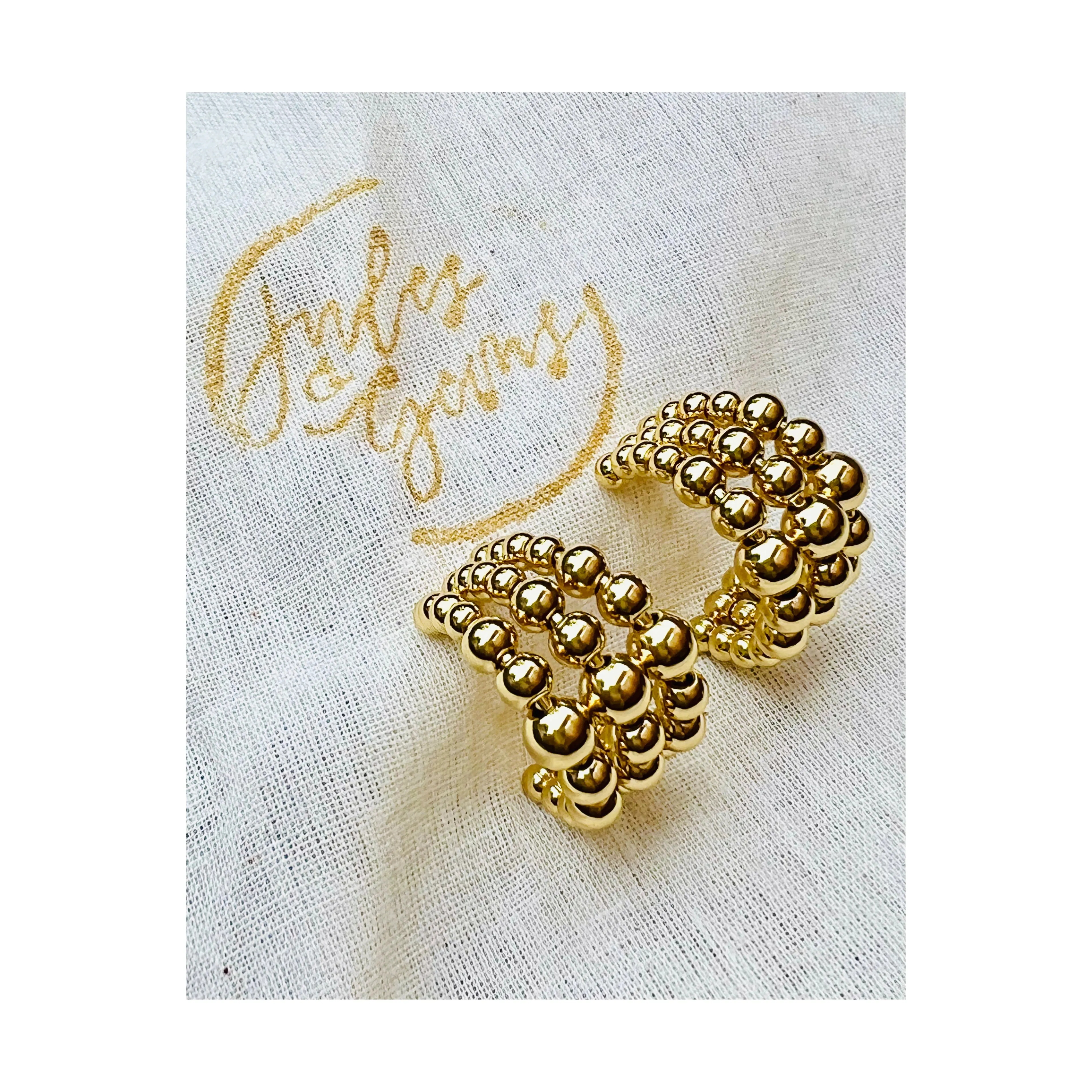 Bobble Hoop Earrings
