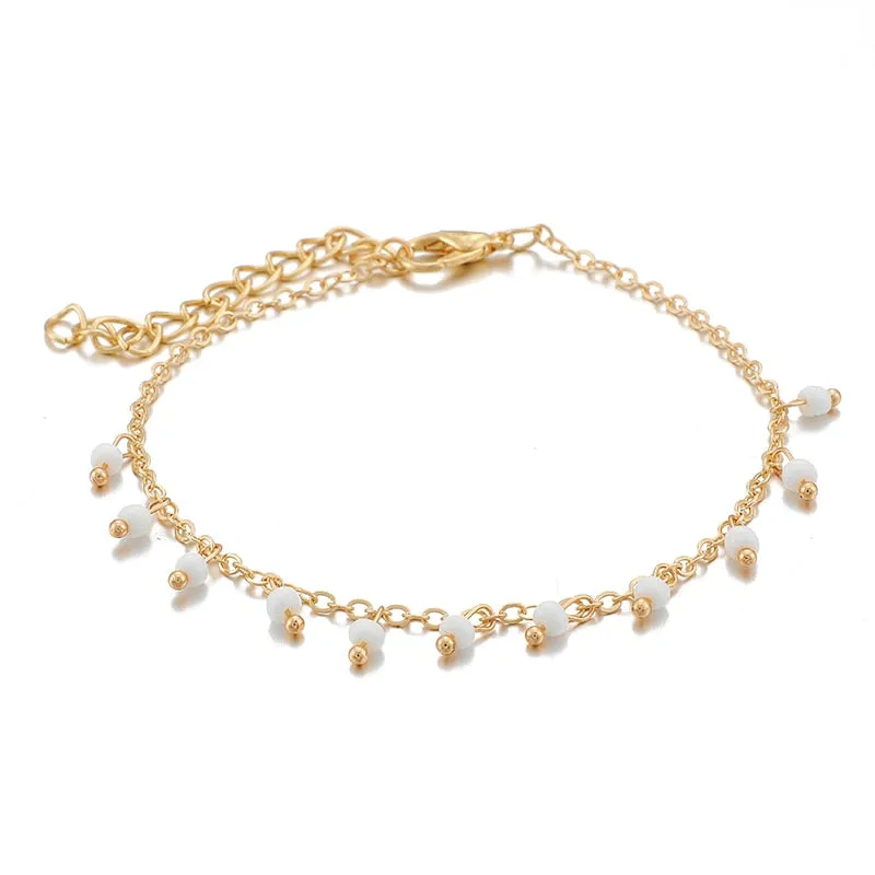 Bohemian Gold Tassel Bracelets for Women