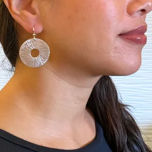 BURST Understated Disc Earrings explode with style from the SCULPTURAL Collection
