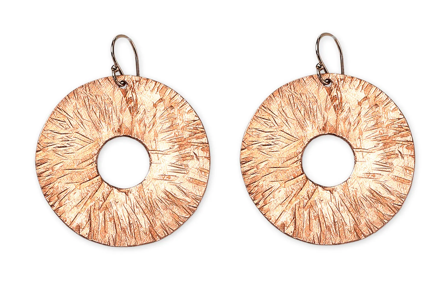 BURST Understated Disc Earrings explode with style from the SCULPTURAL Collection