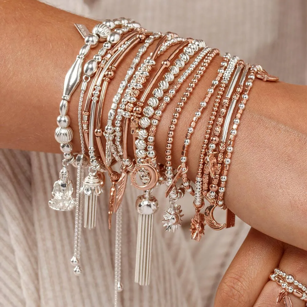ChloBo Sterling Silver Chunky Pumpkin Zen Buddha Bracelet D