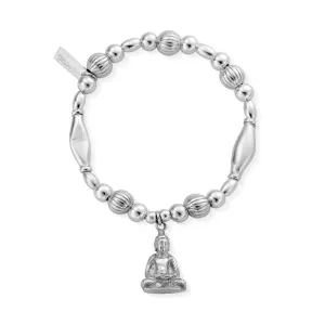 ChloBo Sterling Silver Chunky Pumpkin Zen Buddha Bracelet D