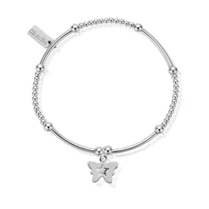 ChloBo Sterling Silver Cute Mini Butterfly Bracelet