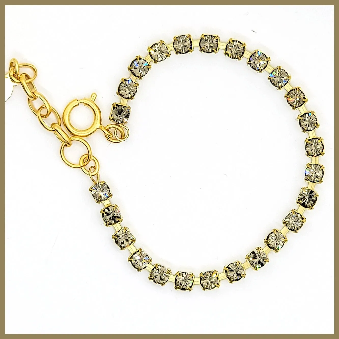 Crystal "Dior" Tennis Bracelet