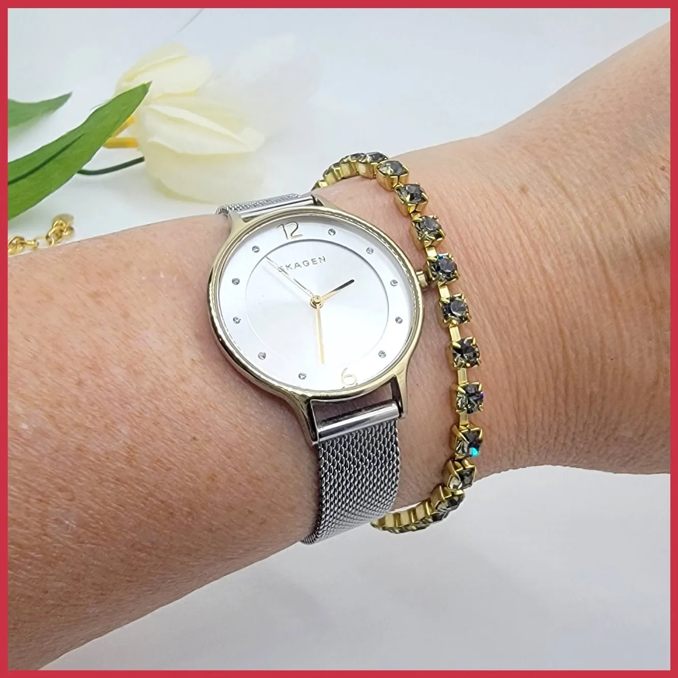 Crystal "Dior" Tennis Bracelet