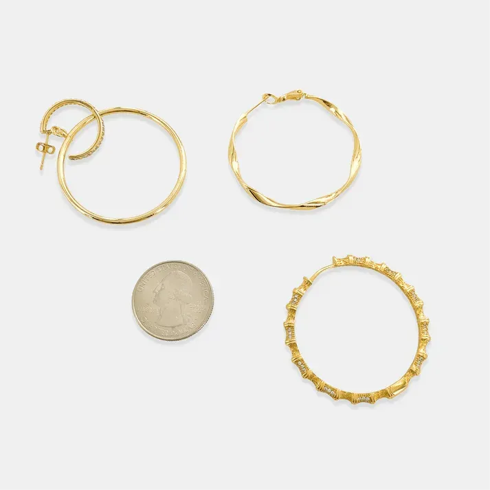 Dangling Hoop -In-A-Hoop Earrings