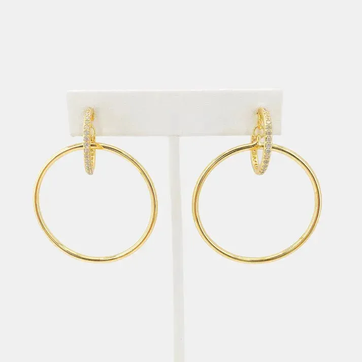 Dangling Hoop -In-A-Hoop Earrings