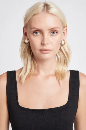 Deco Organic Pearl Studs