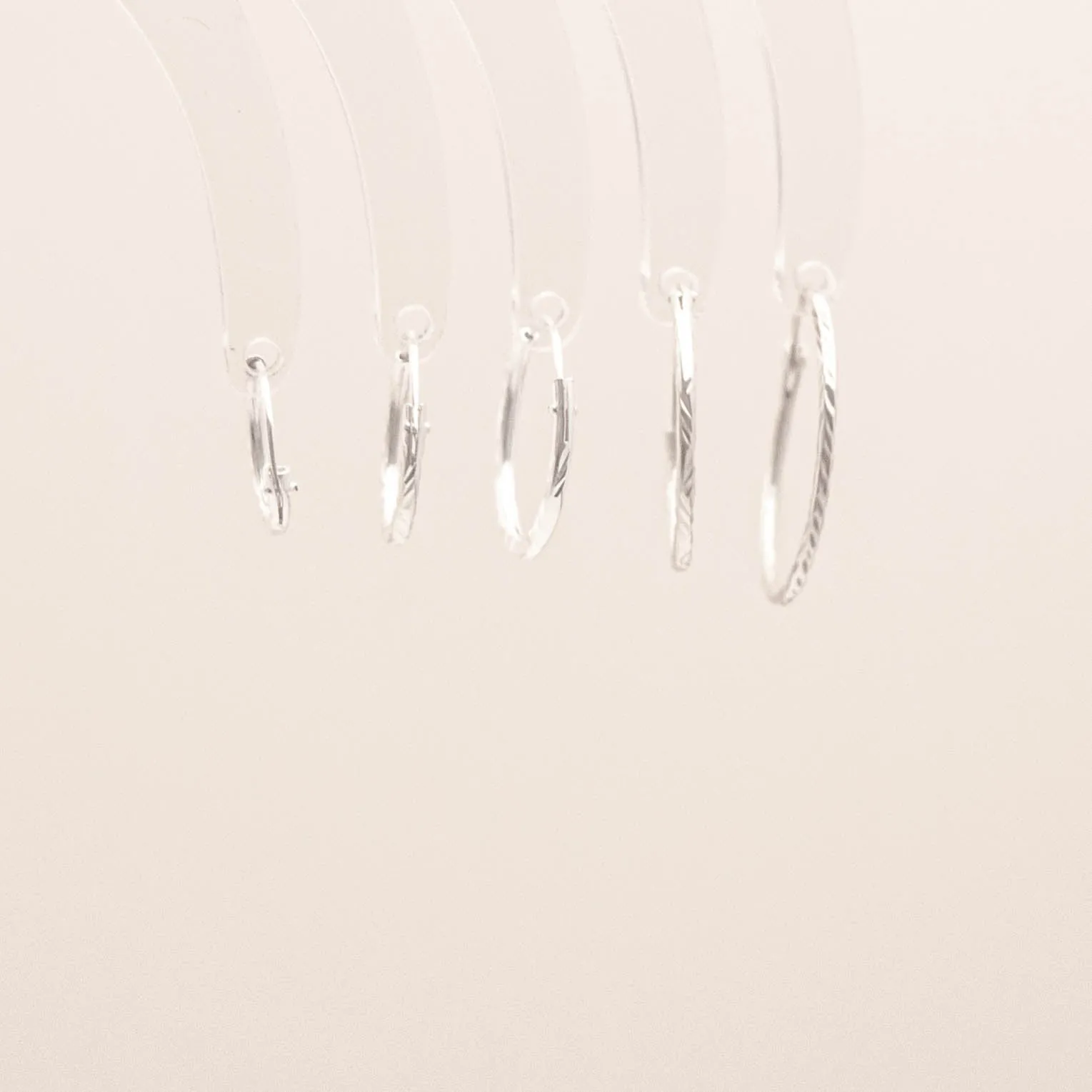 Diamond Cuts Hoop Earrings