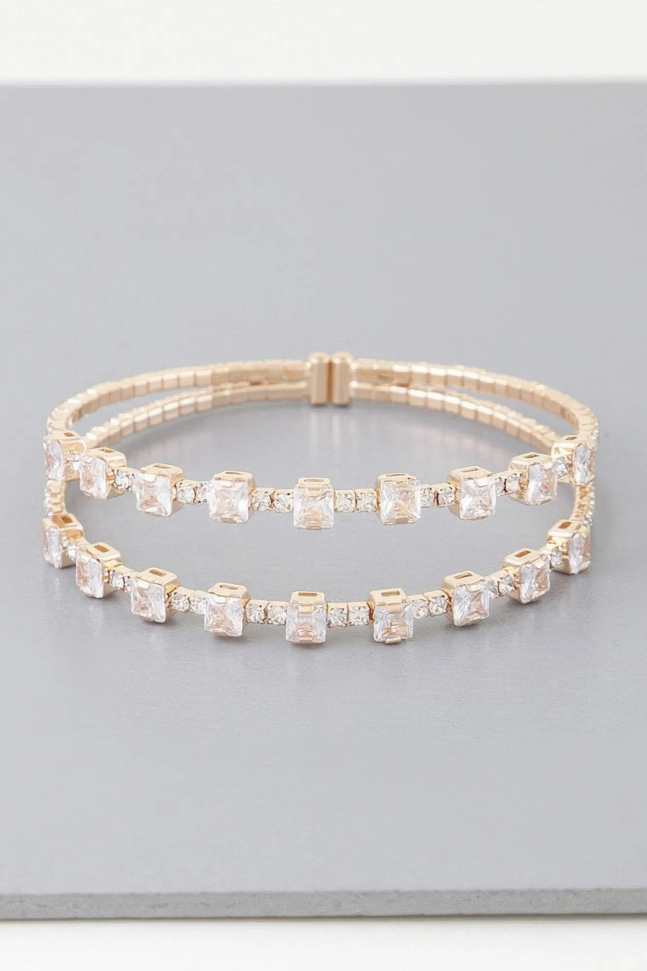 Double Cubic Zirconia Bracelet