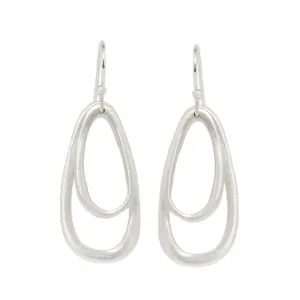 Double Organic Oval Earrings