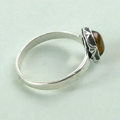 Elegant Amber Ring