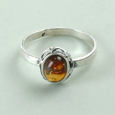 Elegant Amber Ring