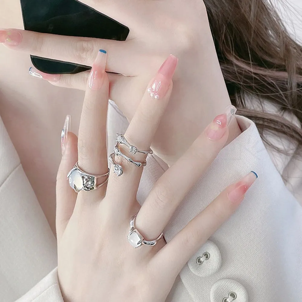 Elegant Moonstone Open Ring