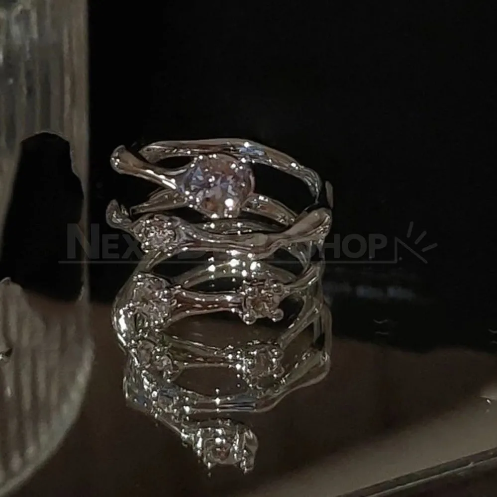 Elegant Moonstone Open Ring