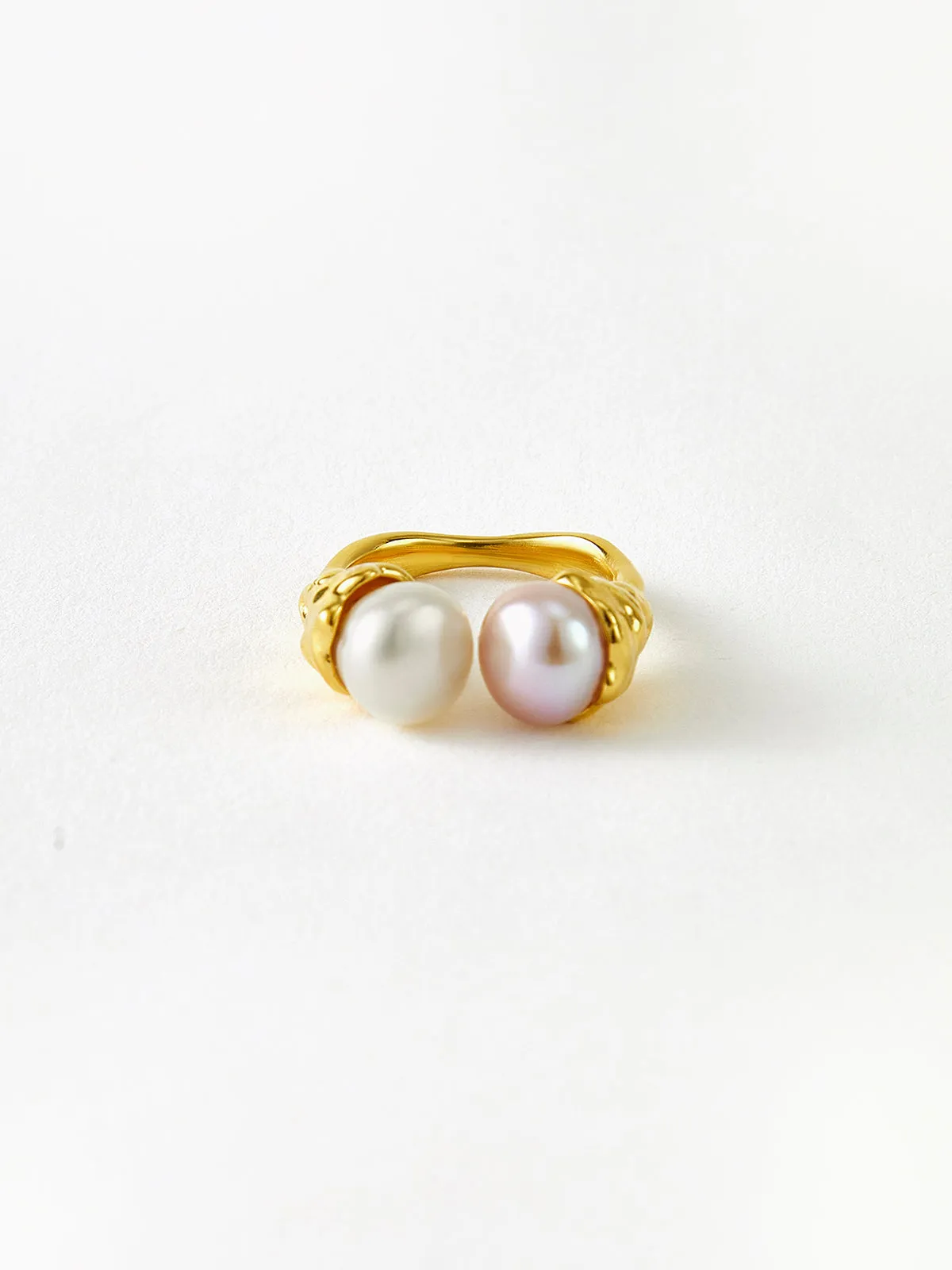Elegant Pearl Open Ring