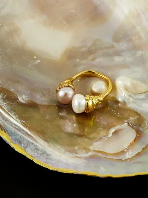 Elegant Pearl Open Ring
