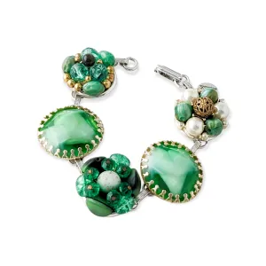 Emerald City Vintage Cluster Bracelet