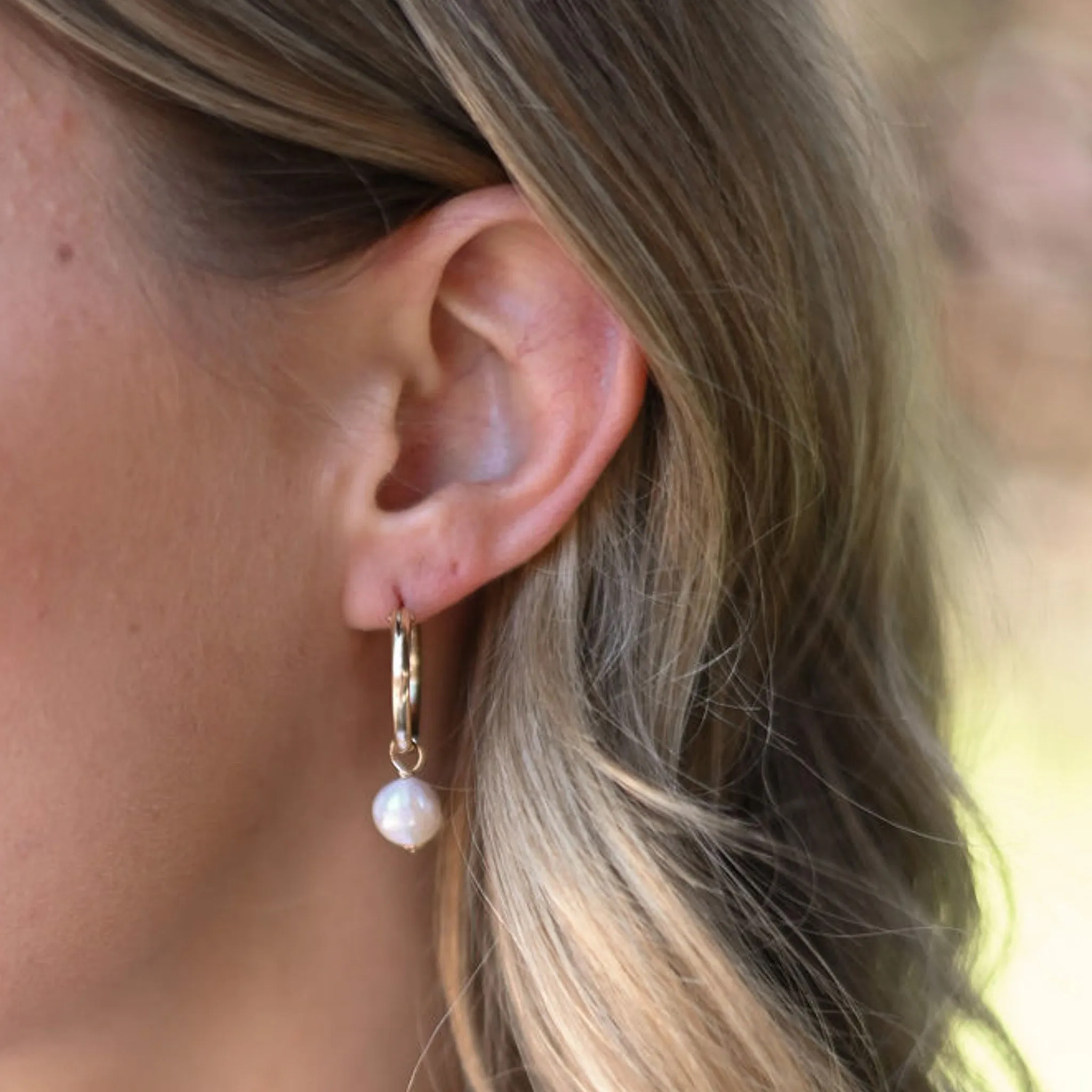 Extra Large Sterling Silver Tube Hoops