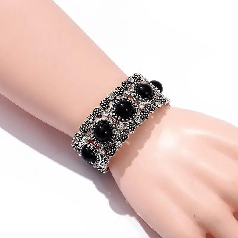 Fashion Boho Red Bead Elastic Bracelet & Bangle for Women