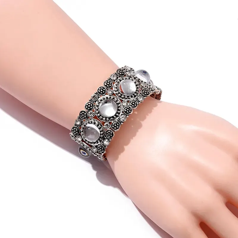 Fashion Boho Red Bead Elastic Bracelet & Bangle for Women