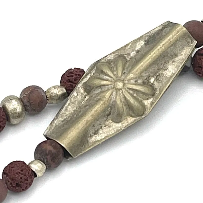 Flower Charm Bracelet with Jasper Gemstones