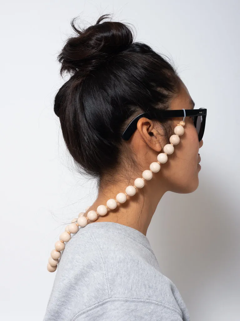 GLASSES HOLDER - BIG PERLEN -NATURAL