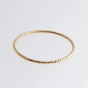 Gold Filled Diamond Cut Thin Stackable Ring