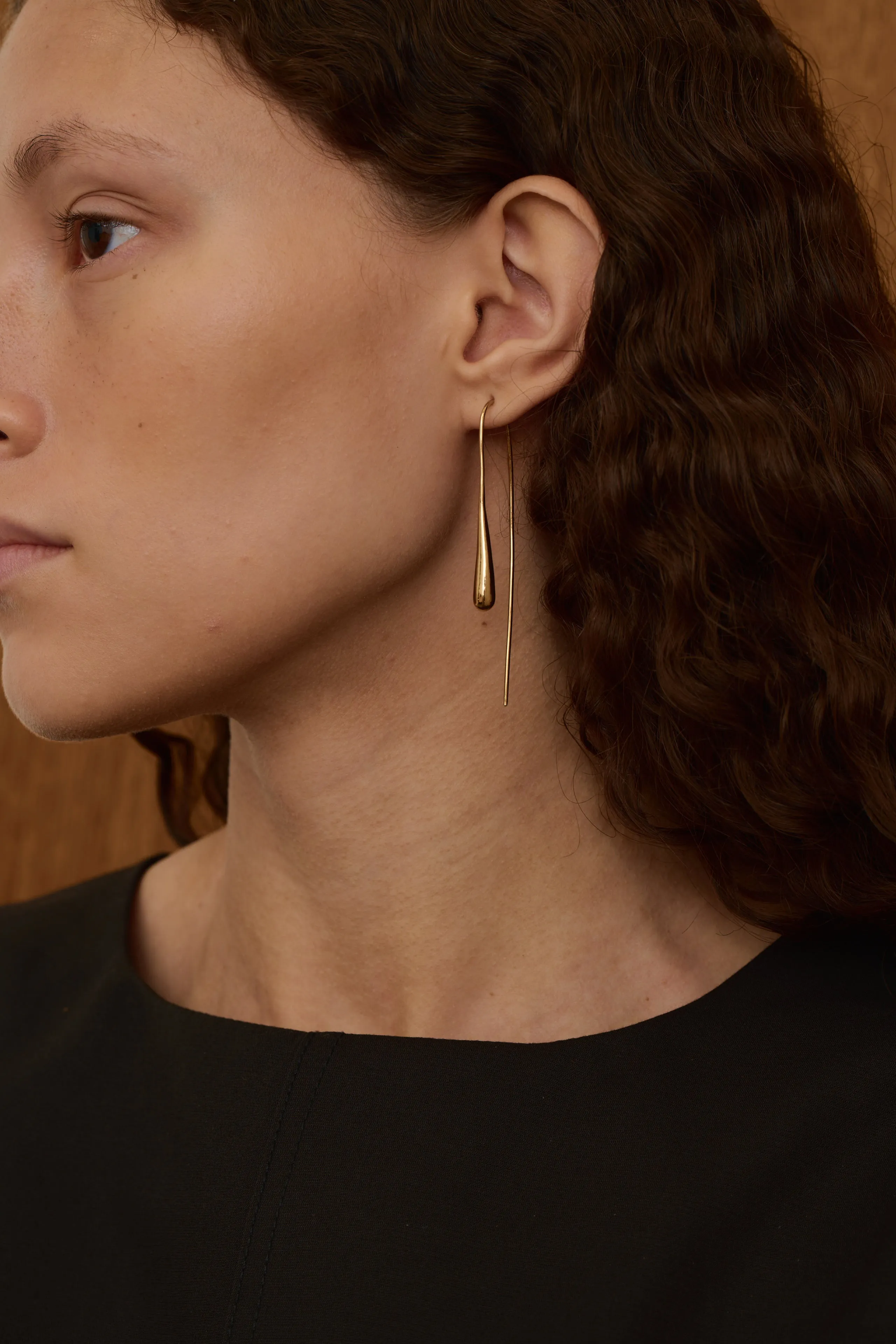 GOLD HUGGIE EARRINGS