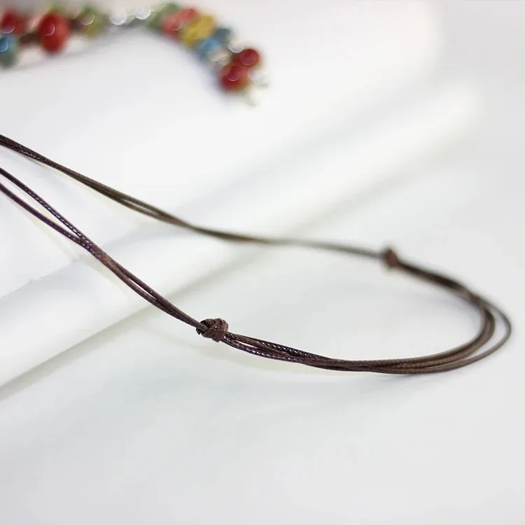 Handmade ceramic fashion simple collarbone chain