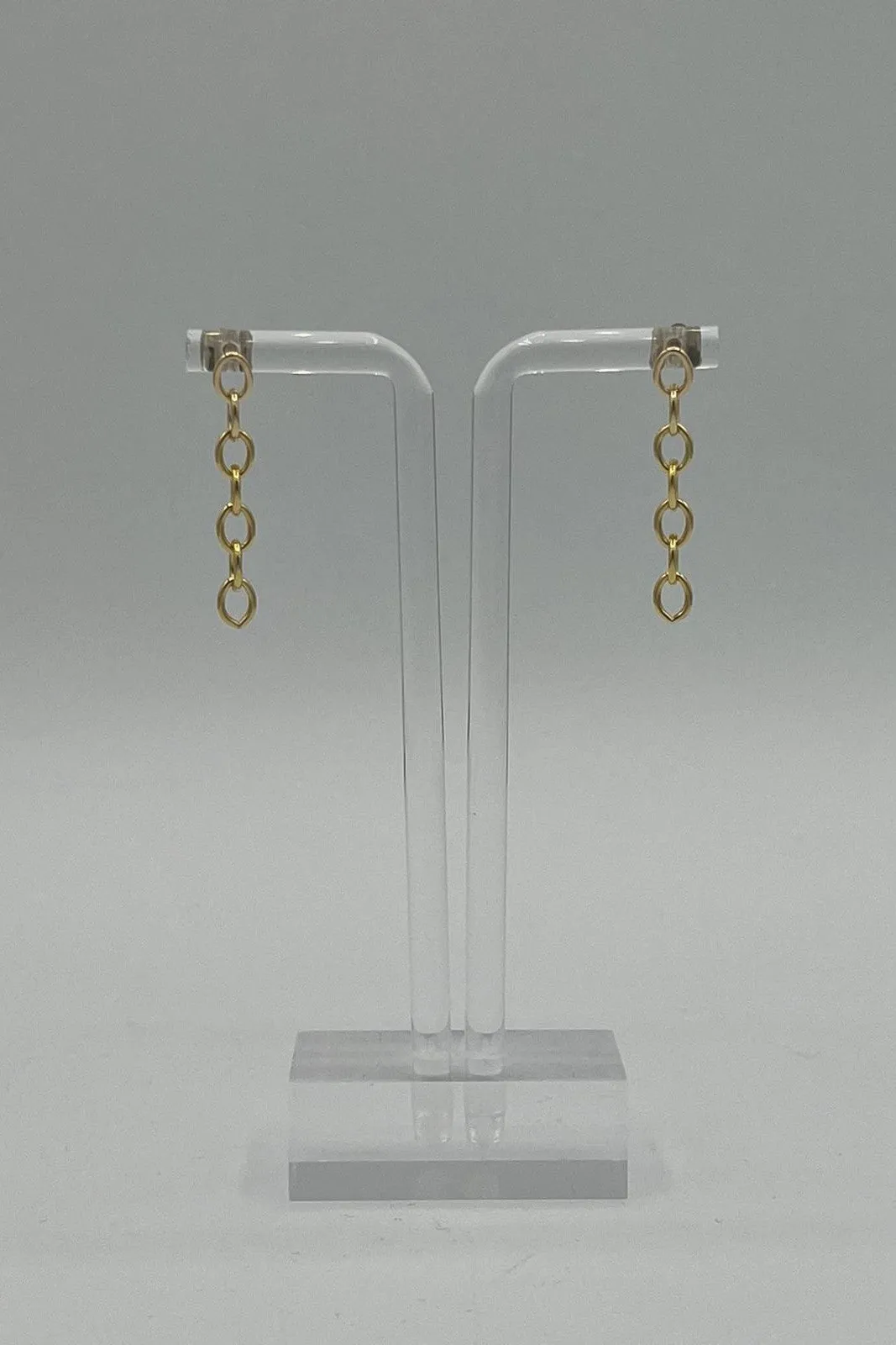 Harakiri Monia-Y Yellow Gold Filled Simple Chain Earrings