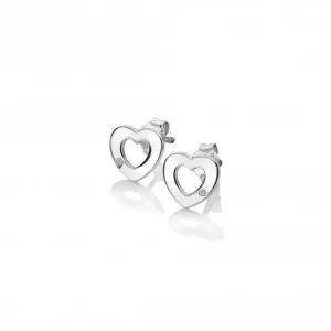 Hot Diamonds Silver Amulet Heart Earrings