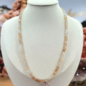 Imperial Topaz Micro Faceted Necklace for Creativity, Energy and Motivation