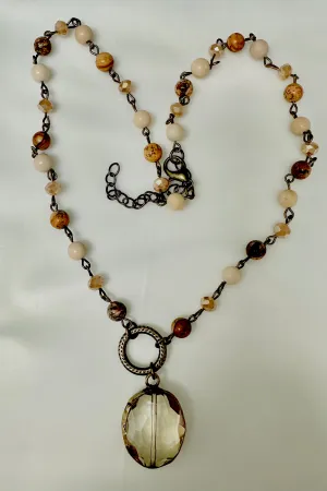 Jasper Beaded Necklace