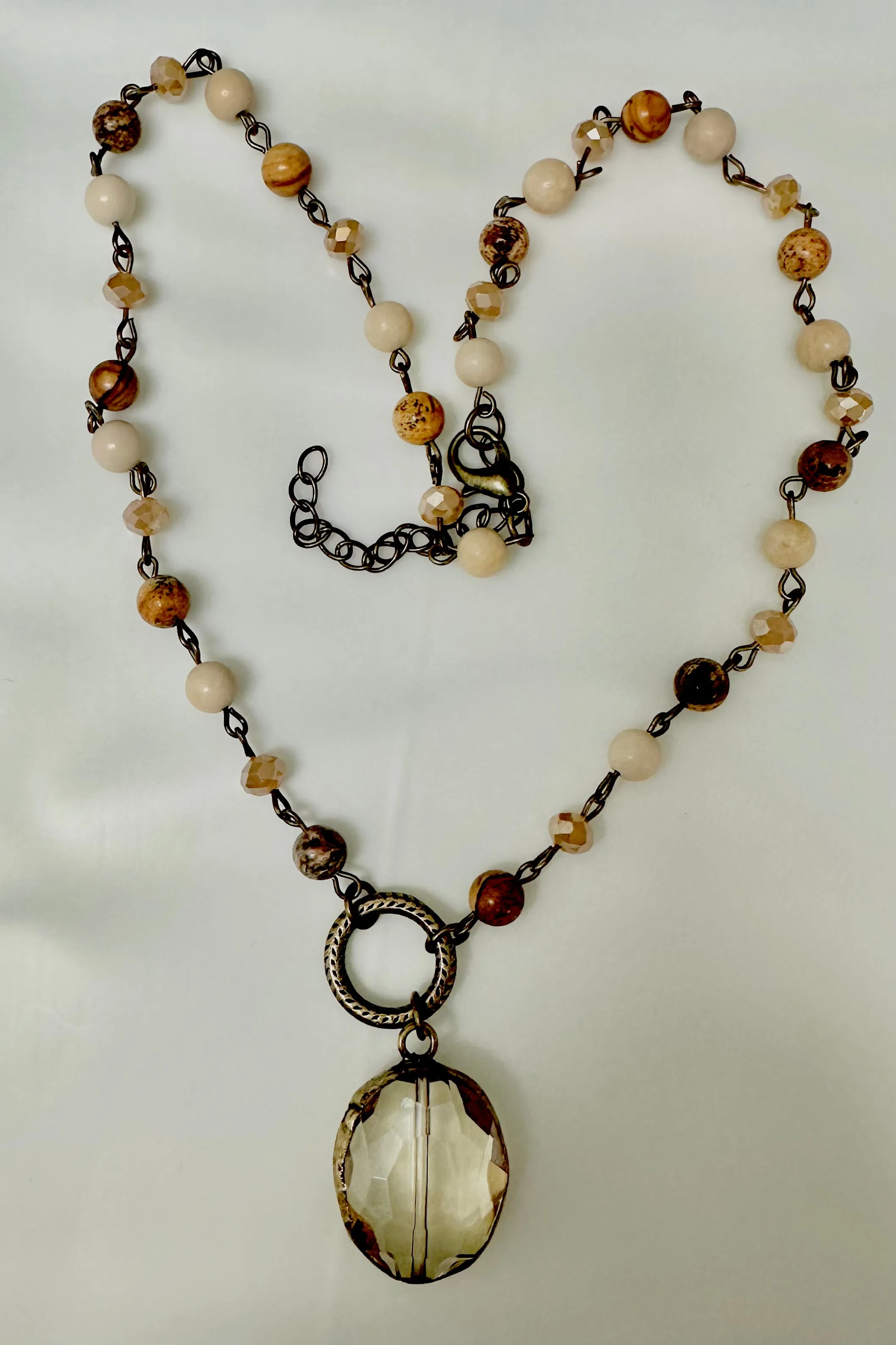 Jasper Beaded Necklace