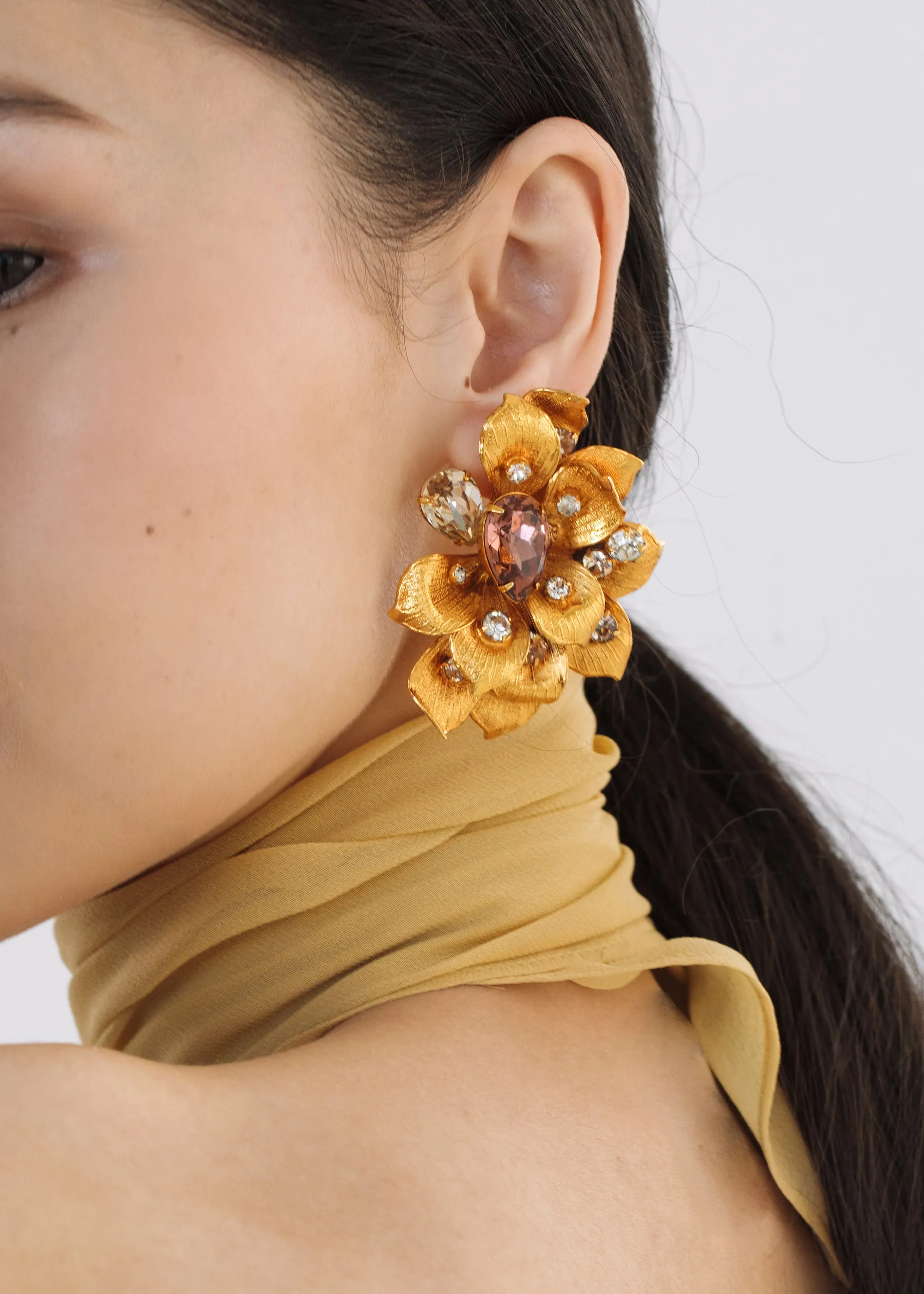 Kaleen Earrings -- Rose